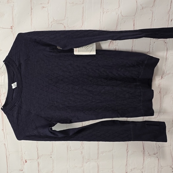 Lululemon Restless Pullover Crewneck Thumbholes Midnight Navy Womens Size 2 NWT - Picture 4 of 16